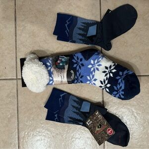 Cozy Blue Casual Socks